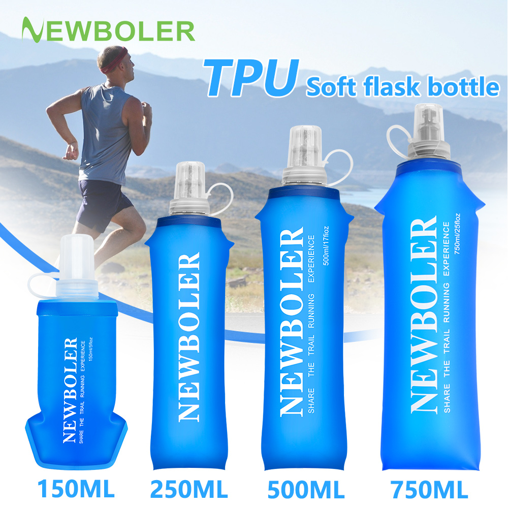 Running Gear Holder - 250/500/750ML Su Şişesi TPU Katlanır Yumuşak