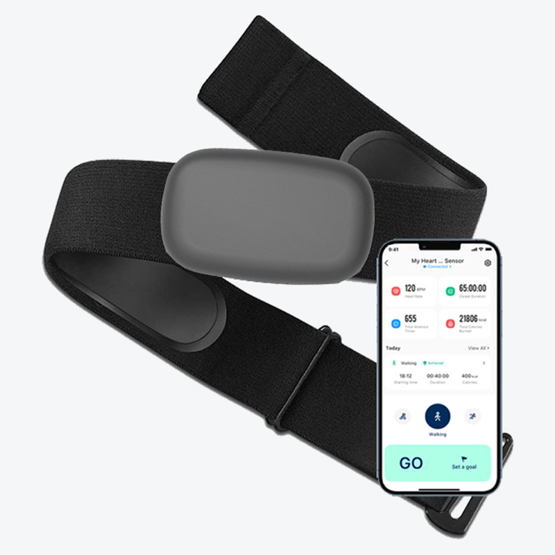 Heart Rate Strap Chest - FITCENT5.3 Khz göğüs nabız monitörü kayış,