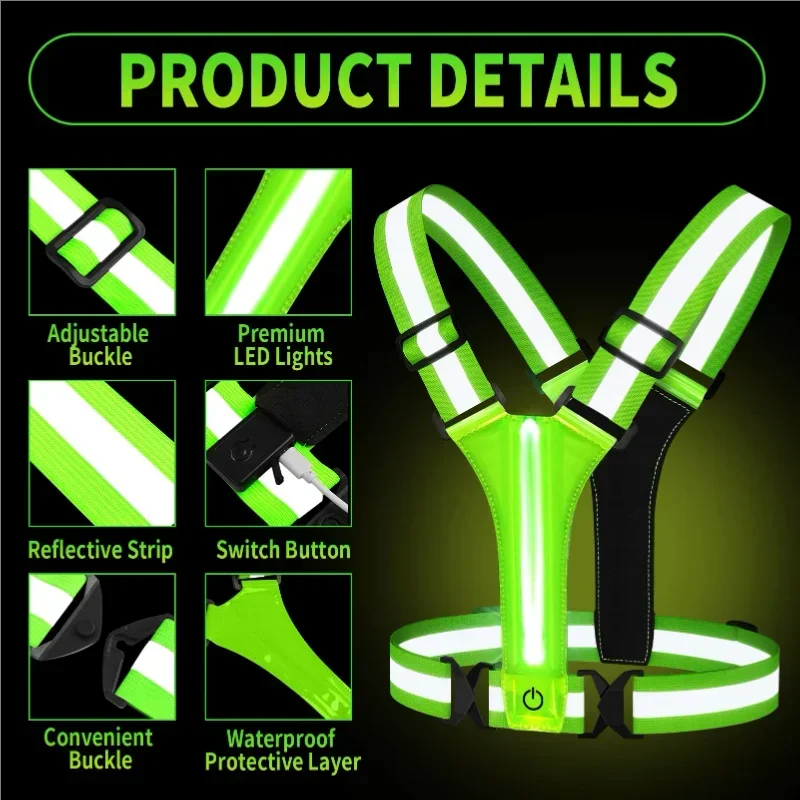 LED Yansıtıcı Yelek Koşu Ekipm - Running Gear Night incelemesi ve fiyatı