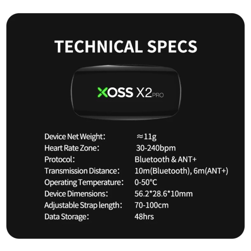 XOSS X2 Pro Kalp Atış Hızı Mon - Heart Rate Strap Chest incelemesi ve fiyatı